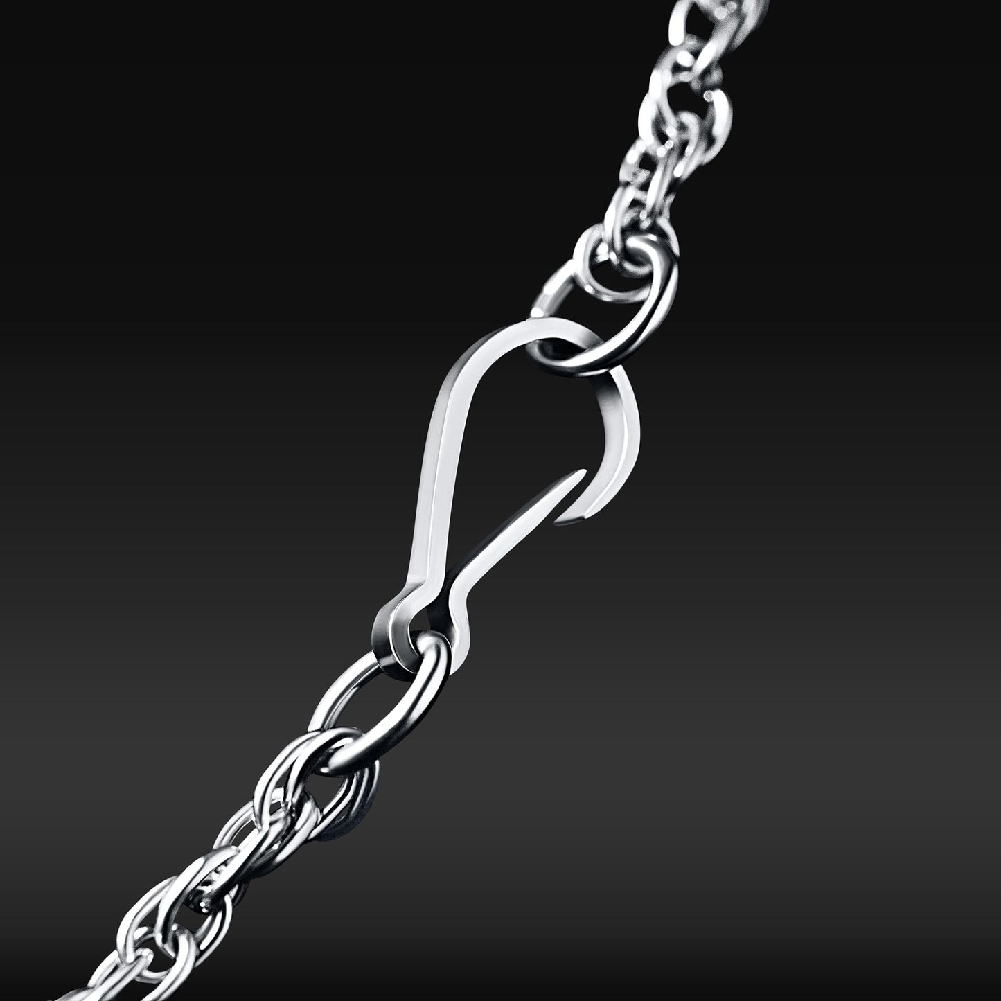 Crystal design in sterling silver