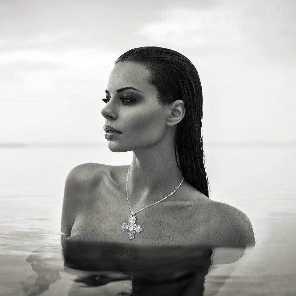 Crystal Sterling Silver